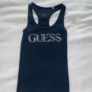 Y2K Guess bedazzled tank top